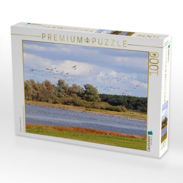 Produktbild: CALVENDO Puzzle Wildg&auml;nse am G&uuml;lper See | 1000 Teile Lege-Gr&ouml;&szlig;e 64x48cm Foto-Puzzle f&uuml;r gl&uuml;ckliche Stunden