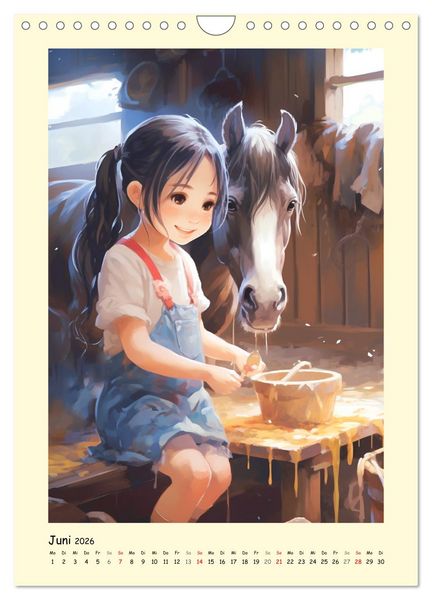 Produktbild: M&auml;dchen. Der Alltag zauberhafter Manga-Girls (Wandkalender 2026 DIN A4 hoch), CALVENDO Monatskalender