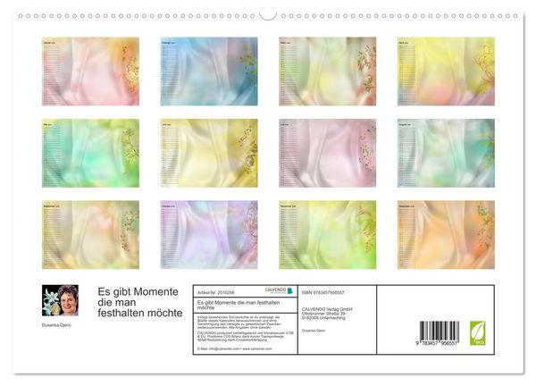 Produktbild: Es gibt Momente die man festhalten m&ouml;chte (hochwertiger Premium Wandkalender 2026 DIN A2 quer), Kunstdruck in Hochglanz