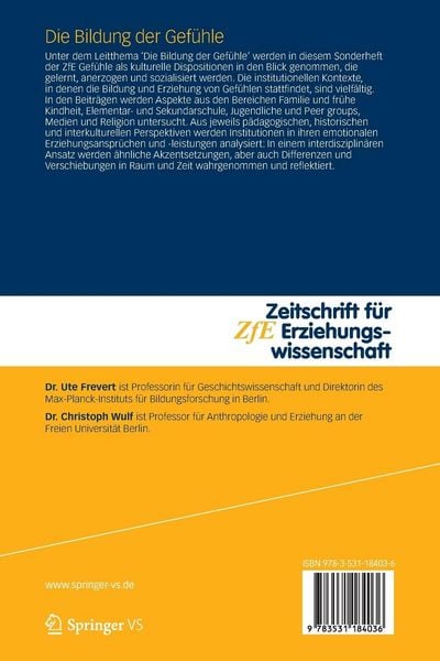 Produktbild: Die Bildung der Gef&uuml;hle