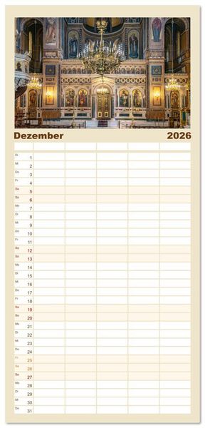 Produktbild: Familienplaner 2026 - Griechenland - Athen mit 5 Spalten (Wandkalender, 21 x 45 cm) CALVENDO