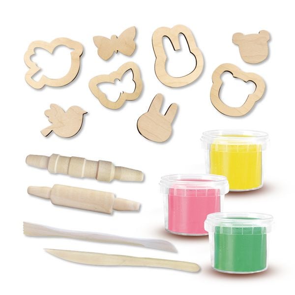 Produktbild: Eco Knete mit Holzwerkzeugen