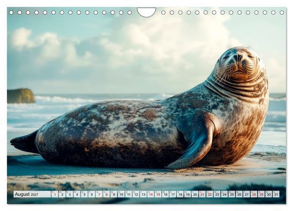 Produktbild: Faszination Robben - Zwischen Wellen und Weite (Wandkalender 2027 DIN A4 quer), CALVENDO Monatskalender