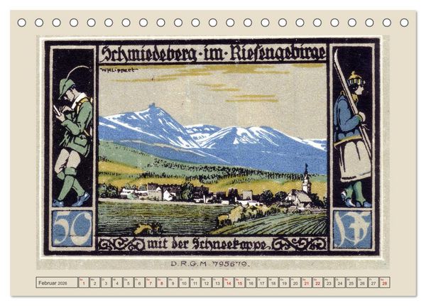 Produktbild: Gru&szlig; von der Schneekoppe (Tischkalender 2026 DIN A5 quer), CALVENDO Monatskalender