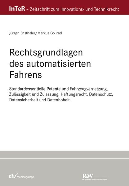 Produktbild: Rechtsgrundlagen des automatisierten Fahrens