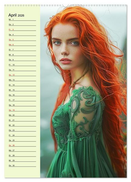 Produktbild: Rote Sch&ouml;nheiten. Nat&uuml;rliche Eleganz und wilde Anmut (hochwertiger Premium Wandkalender 2026 DIN A2 hoch), Kunstdruck in Hochglanz