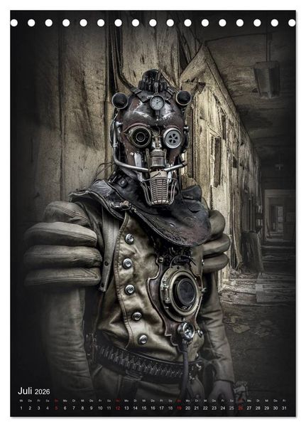 Produktbild: Steampunk Artwork (Tischkalender 2026 DIN A5 hoch), CALVENDO Monatskalender