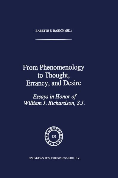 Produktbild: From Phenomenology to Thought, Errancy, and Desire