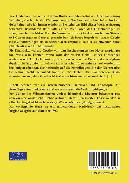 Produktbild: Goethes Weltanschauung