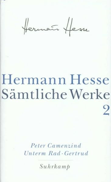 Produktbild: S&auml;mtliche Werke, 20 Bde., Bd.2, Peter Camenzind, Unterm Rad