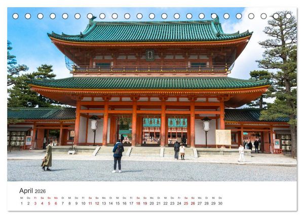 Produktbild: Tempel in Japan (Tischkalender 2026 DIN A5 quer), CALVENDO Monatskalender