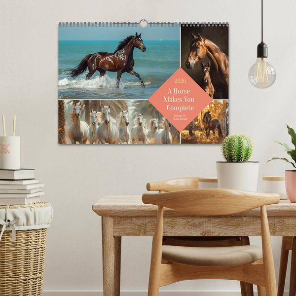 Produktbild: A Horse Makes You Complete (Wall Calendar 2026 DIN A3 landscape), CALVENDO 12 Month Wall Calendar