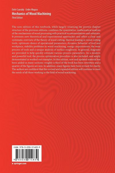 Produktbild: Mechanics of Wood Machining
