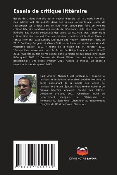 Produktbild: Essais de critique litt&eacute;raire