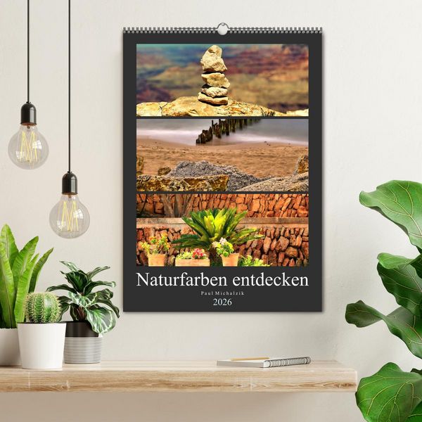 Produktbild: Naturfarben entdecken (Wandkalender 2026 DIN A2 hoch), CALVENDO Monatskalender