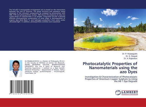 Produktbild: Photocatalytic Properties of Nanomaterials using the azo Dyes