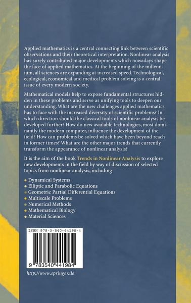 Produktbild: Trends in Nonlinear Analysis