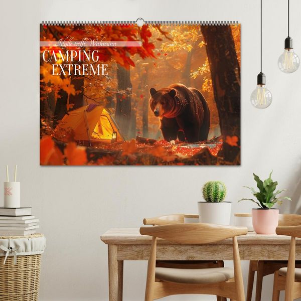 Produktbild: Camping Extreme (Wandkalender 2026 DIN A2 quer), CALVENDO Monatskalender