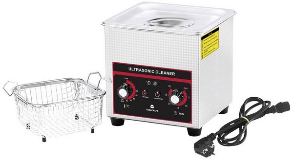 Produktbild: TOOLCRAFT USC-130 Ultraschallreiniger Schmuck, B&uuml;robedarf, Werkstatt 160 W 1.3 l mit Heizung, mit Reinigungskorb