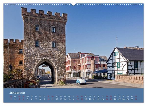 Produktbild: ERFTSTADT - Burgen und B&uuml;rgerh&auml;user (Wandkalender 2026 DIN A2 quer), CALVENDO Monatskalender