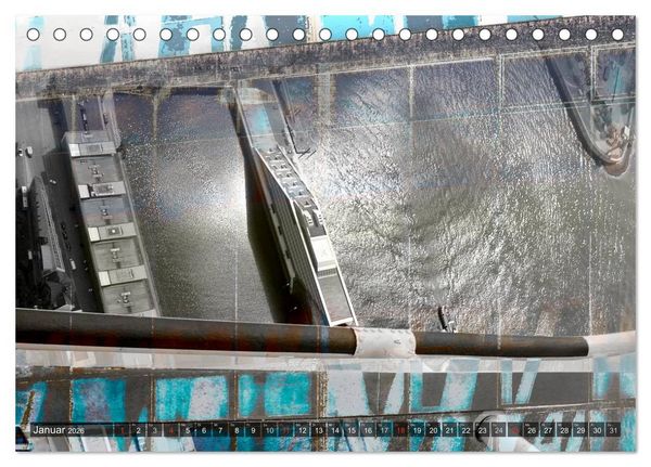 Produktbild: Photo-Art / Hamburg Hafen (Tischkalender 2026 DIN A5 quer), CALVENDO Monatskalender