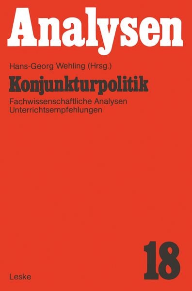 Produktbild: Konjunkturpolitik