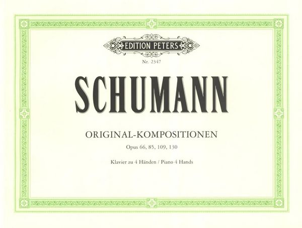 Produktbild: Schumann, R: Original Works for Piano Duet