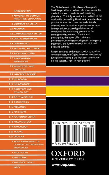 Produktbild: Oxford American Handbook of Emergency Medicine