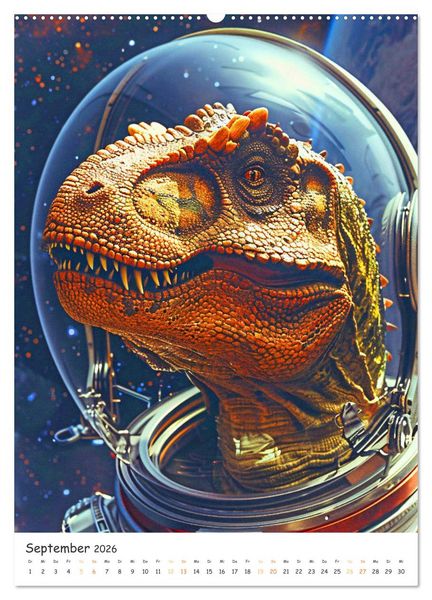 Produktbild: Tyrannosaurus Rex - Kleine Arme, gro&szlig;e Abenteuer (Wandkalender 2026 DIN A2 hoch), CALVENDO Monatskalender