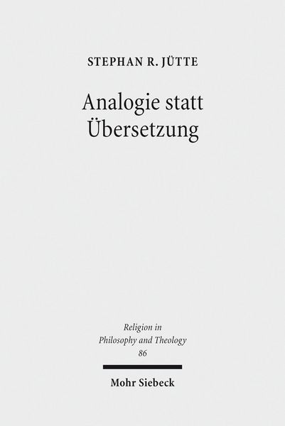 Produktbild: Analogie statt &Uuml;bersetzung