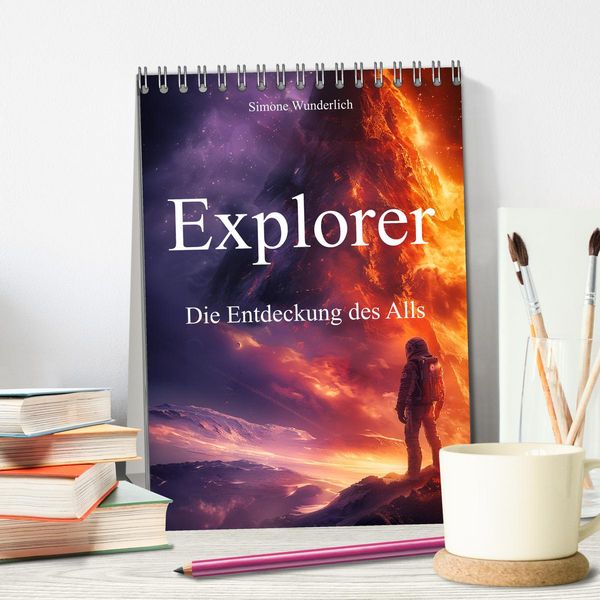 Produktbild: Explorer - Die Entdeckung des Alls (Tischkalender 2026 DIN A5 hoch), CALVENDO Monatskalender