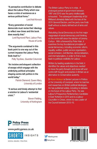 Produktbild: Rebuilding social democracy