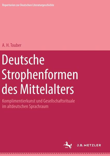 Produktbild: Deutsche Strophenformen des Mittelalters