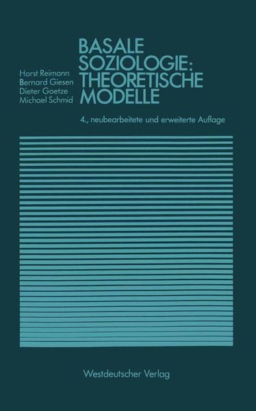 Produktbild: Basale Soziologie: Theoretische Modelle