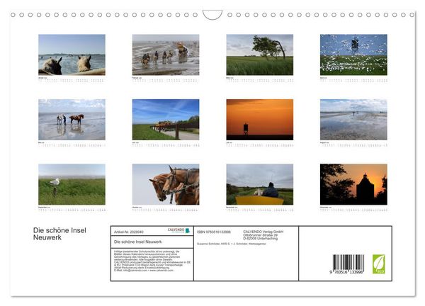Produktbild: Die sch&ouml;ne Insel Neuwerk (Wandkalender 2026 DIN A3 quer), CALVENDO Monatskalender