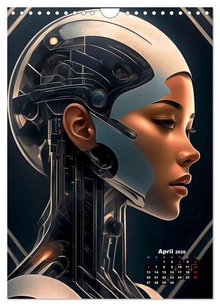 Produktbild: Anmutige Roboter (Wandkalender 2026 DIN A4 hoch), CALVENDO Monatskalender