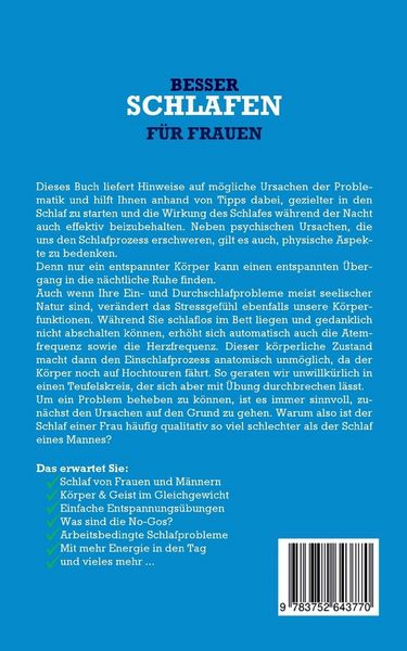Produktbild: Besser schlafen f&uuml;r Frauen