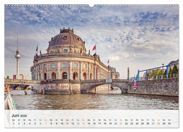 Produktbild: Berliner Wasserwege &ndash; Die Spree und ihre Kan&auml;le (Wandkalender 2026 DIN A2 quer), CALVENDO Monatskalender
