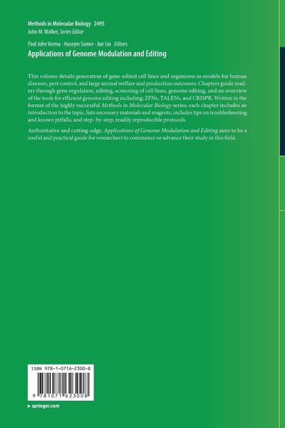 Produktbild: Applications of Genome Modulation and Editing