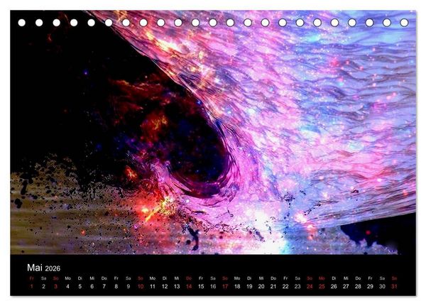 Produktbild: MEDIA-ART Der Kunstkalender (Tischkalender 2026 DIN A5 quer), CALVENDO Monatskalender