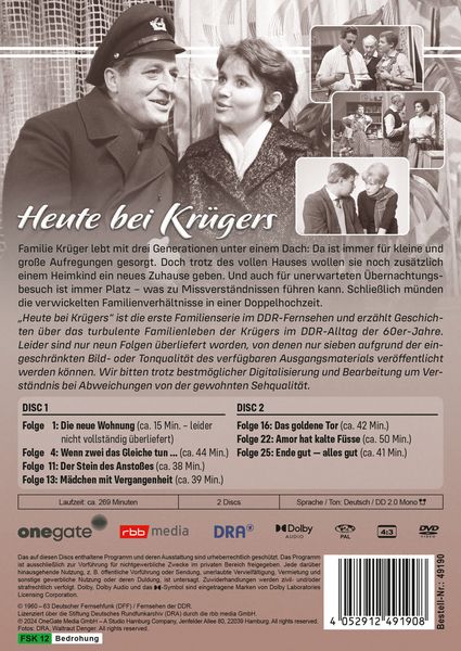 Produktbild: Heute bei Kr&uuml;gers (DDR TV-Archiv) [2 DVDs]
