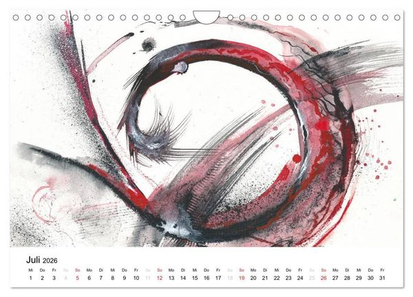 Produktbild: Abstrakte Aquarelle (Wandkalender 2026 DIN A4 quer), CALVENDO Monatskalender