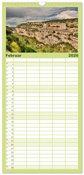 Produktbild: Familienplaner 2026 - Languedoc-Roussillon - unter der Sonne des Midi mit 5 Spalten (Wandkalender, 21 x 45 cm) CALVENDO
