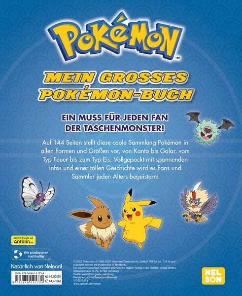 Produktbild: Pok&eacute;mon Handbuch: Mein gro&szlig;es Pok&eacute;mon-Buch