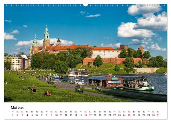 Produktbild: Krakau - die sch&ouml;nste Stadt Polens (Wandkalender 2026 DIN A2 quer), CALVENDO Monatskalender