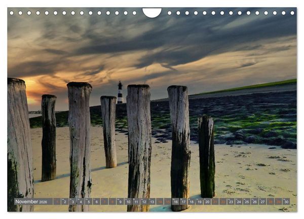 Produktbild: Zeeland - Urlaubstr&auml;ume zwischen Breskens und Domburg (Wandkalender 2026 DIN A4 quer), CALVENDO Monatskalender