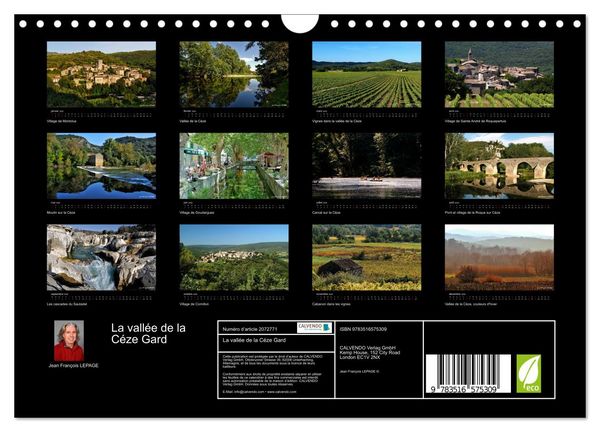 Produktbild: La vall&eacute;e de la C&eacute;ze Gard (Calendrier mural 2026 DIN A4 vertical), CALVENDO calendrier mensuel