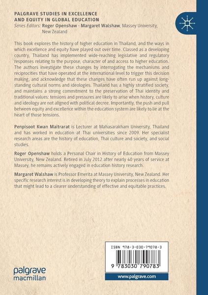 Produktbild: The History of Higher Education in Thailand