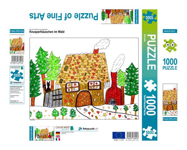 Produktbild: CALVENDO Puzzle Knusperh&auml;uschen im Wald 1000 Teile Lege-Gr&ouml;&szlig;e 640 x 480 cm Foto-Puzzle Bild von None Sarnade