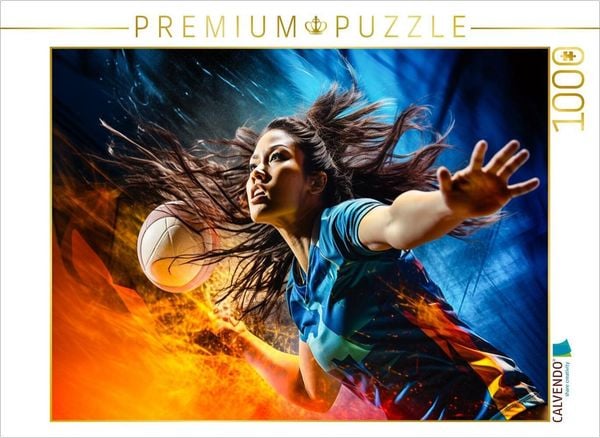 CALVENDO Puzzle Ein Motiv aus dem Kalender Volleyball und Motivation | 1000 Teile Lege-Größe 64x48cm Foto-Puzzle für glückliche Stunden